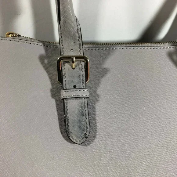 Kate Spade NY Charlotte Street Reena Tote Bag Stone Ice Gray Shoulder Purse - Picture 7 of 16
